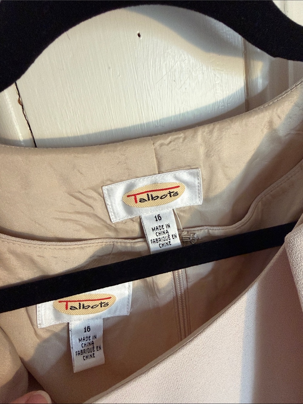 Talbots Cream Dress with Matching Jacket - Picture 2 of 8